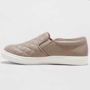 Grey Quilted Slide on Shoes similar to Vans